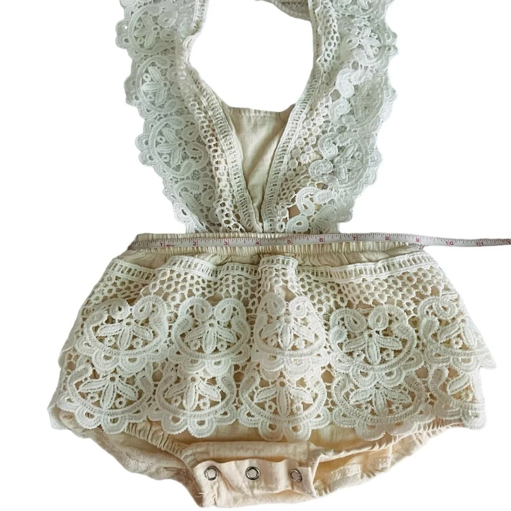 HOPSCOTCH BABY GIRL CUTE LACE ONSIE SIZE 18 MONTHS